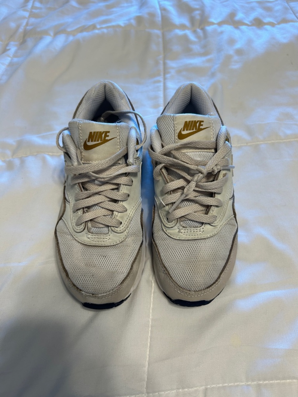 Nike Cream and Brown Casual Running Shoes